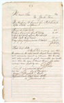 Voucher, to Arkansas Mail Co; includes cost of travel for G.S. Pierce and Matt Gray to transport prisoners from Fort Smith to Little Rock; attached is a receipt from U.S. to George S. Pierce showing the total he was owed; James O. Churchill, U.S. clerk of court