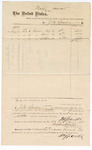 Voucher, to J.H. Sparks; includes cost of caps, letters, and flats; Stephen Wheeler, U.S. clerk of court
