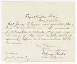 Letter, to James F. Fagan, regarding payment for William F. Stirman, for witness in U.S. v. John W. Sharp; Jack Downing, witness; including Paul Henson, William Johnson, Thomas Rider, and Robert Garvin