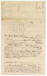 Voucher, to Wen Bryant of Fort Smith, for services assisting deputy marshal J.C. Williamson in the arrests of Henry Effers and John Wheat; James Churchill, late commissioner; Stephen Wheeler, U.S. commissioner