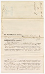 Voucher, for John Candle of Spaniard Creek, Cherokee Nation, for services assisting deputy marshal W.S. Whitten in the arrest of Joe Stout; James Churchill, U.S. commissioner; Stephen Wheeler, U.S. clerk of court; W.E. Allwill