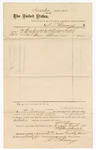 Voucher, to P.T. Devany, for shoes furnished for U.S. Prisoners confined in the Fort Smith, Arkansas, jail; Stephen Wheeler, U.S. clerk of court;
