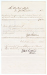 Voucher, to J.B. Chapline, for opening and adjourning U.S. District Court, includes oath by J.B. Chapline stating the accounts to be just and true, E.L. Stephenson, U.S. clerk of court
