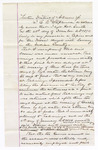 1875 December 23: Statement by J.C.R. Stephenson regarding pursuit of One Dodson, charged with larceny; Notes high water at the Blue River and Ouachita River.