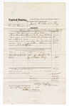 Voucher, U.S. v. One McCanal, introducing spiritous liquor; includes cost of mileage, feeding prisoner, and travel expenses; J.R. Rutherford, posse comitatus; James Humphries and Joseph Harry, subpoenaed witnesses; Robert J. Topping, deputy U.S. marshal; James O. Churchill, U.S. commissioner
