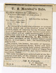 Voucher, to Valentine Dell, publisher of the Fort Smith Weekly New Era, for three publications of ad, attached; Stephen Wheeler, U.S. clerk of court; James A. Fagan, U.S. marshal