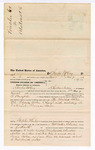 1876 April 21: Voucher, to Charles McCoy, of Choctaw Nation, for assisting Edmond Burgrin, U.S. deputy marshal, in U.S. v. Squire Allen, violating the internal revenue law; Stephen Wheeler, commissioner