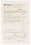 Voucher, U.S. v. Isaac Wright, George Brogden, and John Rider, committed to jail at Fort Smith, Arkansas, in default of bail; includes cost of mileage, feeding three prisoners, and two guards; Isaac Taylor and James Taylor, guards; W.F. Stirman, deputy U.S. marshal; E.B. Harrison, U.S. commissioner