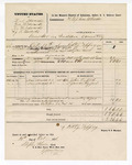 Voucher, U.S. v. W.N. Edwards, George W. Edwards, V.H. Edwards, and J.W. Edwards, murder; includes cost of mileage, feeding four prisoners, and other travel expenses; John Byford and James Byford, subpoenaed witnesses; Robert J. Topping, deputy U.S. marshal; Stephen Wheeler, U.S. clerk of court