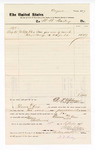 Voucher, to W.M. Bailey; includes cost of ice for use in court; D.P. Upham, U.S. marshal; Tilmann Knox; C.W. Barnes, witness of signatures; Stephen Wheeler, U.S. clerk of court