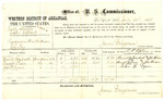 Voucher, U.S. v. Cubby Frazier (arrested as Cubby Colbert), larceny; includes cost of per diem and mileage; Burrill Hornback, Russell Lison, and John P. Lyon, witnesses; John Paterson, witness of signatures; D.P. Upham, U.S. marshal; James Brizzolara, U.S. commissioner