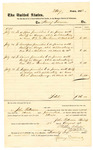 Voucher, to Henry Turner; includes cost of meals provided to jurors while deliberating in U.S. v. Bouheur and U.S. v. Green Lourey; John Paterson, bailiff; Stephen Wheeler, U.S. clerk of court; D.P. Upham, U.S. marshal
