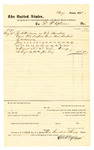 Voucher, to D.P. Upham; includes cost for attendance as marshal before U.S. district court