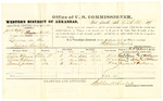 Voucher, U.S. v. One Hall and One Hopkins, larceny; includes cost of warrant, one guard, and feeding one prisoner; Bass Reeves, posse comitatus; Lewis Newbury, guard; Calvin Williams, Levina Stithum, and Durwin Jackson, witness; Zack Williams, deputy U.S. marshal; Stephen Wheeler, U.S. commissioner; two copies