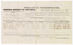 1879 March 14: Voucher, U.S. v. Onei Wartuck, retail liquor dealer without paying the special tax; includes cost of per diem and mileage; William Drew, Charles Barker, and John Thompson, witnesses; John Paterson, witness of signatures; D.P. Upham, U.S. marshal; James Brizzolara, commissioner