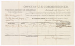 1879 April 14: Voucher, U.S. v. Lifter bird-wee-sorrwe, retail liquor dealer not paying special tax; includes cost of per diem and mileage; Stephen Spears, witness; George S. Winston, witness of signatures; D.P. Upham, U.S. marshal; James Brizzolara, commissioner