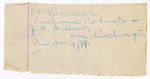 Note, handwritten; William Roebuck, Richard Roebuck, and J.H. Miller are discharged; James M. Wright, Washington L. Stimson, and John Jones are discharged, George A. Grace, U.S. attorney; Richard M. Horncock is discharged, George A. Grace, U.S. attorney; "call Andres Denton, F.C. Blakely, and John P. Johnson to see if they know anything in the Dogan Case; do not discharge them";