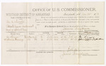 Voucher, U.S. v. M.A. Sorrels, retail liquor dealer without paying special tax; includes cost of per diem and mileage; M. Fraze and Sophrenia Downing, witnesses; John Paterson, witness of signature; D.P. Upham, U.S. marshal; James Brizzolara, U.S. commissioner