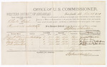 1879 December 26: Voucher, U.S. v. Charles Welch, assault with intent to kill; includes cost of per diem and mileage; James K. Moore, William Reed, George Silverheel, and John Silverheel, witnesses; John Paterson, witness of signatures; D.P. Upham, U.S. marshal; Stephen Wheeler, commissioner