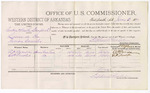 1880 January 03: Voucher, U.S. v. Reuben and Smith Dunford, larceny; includes cost of per diem and mileage; A.H. Brown and G.H. Fowler, witnesses; D.P. Upham, U.S. marshal; Stephen Wheeler, commissioner