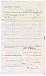 1880 January 12: Voucher, to Ott Meir and Co.; includes cost of 20 dollars to Uple Lounge; D.P. Upham, U.S. marshal