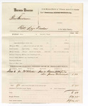 1880 January 07: Voucher, U.S. v. George Hudson, retail liquor dealer; includes cost of mileage and subpoenaed witnesses; Anna Littefield and James Townsend, witnesses