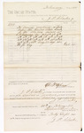 1880 February 28: Voucher, to J.P. Clarke; includes cost for services rendered as crier before the United States court; D.P. Upham, U.S. marshal; Stephen Wheeler, clerk