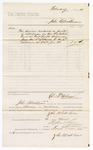 1880 March 23: Voucher, to John Blackburn; includes cost of services as janitor for U.S. district court; D.P. Upham, U.S. marshal; Stephen Wheeler, clerk