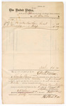 Voucher, to H. Stone and Co.; includes cost of thread and soap; D.P. Upham, U.S. marshal; Charles Burns, jailor; Stephen Wheeler and G.S. Williams, U.S. clerk of court