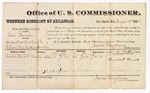 1880 August 02: Voucher, U.S. v. Lewis Bunch, assault with intent to kill; includes cost of per diem and mileage; Permelia Barnett, witness; V. Dell, U.S. marshal; James Brizzolara, commissioner