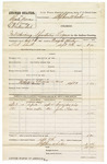 Voucher, U.S. v. Charles Brooks, One Penny, and Chester Shute, introducing spirituous liquors; includes cost of warrant, mileage, and discharging prisoner; Crow Dernix and John Francis, witnesses; Dwight Wheeler, deputy U.S. marshal; Stephen Wheeler, U.S. commissioner; V. Dell, U.S. marshal