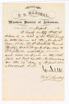 Certificate, of employment, from V. Dell, U.S. marshal, certifying his deliverance of list of petit jurors for U.S. v. W.A.J. Finch, murder