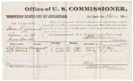1880 September 04: Voucher, U.S. v. Edwin A. Leonard, larceny; includes cost of per diem and mileage; D.D. Morris and D.J. Morris, witnesses; Stephen Wheeler, commissioner; V. Dell, U.S. marshal