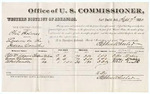 1880 September 07: Voucher, U.S. v. Phil Holmes, larceny; includes cost of per diem and mileage; Peter McAdams, George McAdams, and Albert Gamble, witnesses; V. Dell, U.S. marshal; Stephen Wheeler, commissioner