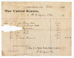 1880 October 01: Voucher, to W.N. Ayers and Co.; includes cost of wash board, nails, and other hardware; V. Dell, U.S. marshal