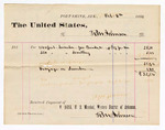 1880 October 06: Voucher, to R.M. Johnson; includes cost of lumber for bunks; V. Dell, U.S. marshal