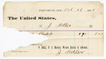 1880 October 26: Voucher, to J. Adler; includes cost for blankets; V. Dell, U.S. marshal