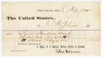 1880 October 30: Voucher, to R.M. Johnson; includes cost of services as guard from Fort Smith, Arkansas to Detroit, Michigan; V. Dell, U.S. marshal