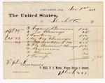 1880 November 01: Voucher, to Bloch and Company; includes cost of lanterns and other goods for U.S. jail; V. Dell, U.S. marshal