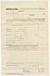 1881 January 30: Voucher, U.S. v. Brooks Cribbs, retail liquor dealer; includes cost of mileage and subpoenaed witness; Frank McClain, witness; J.T. Ayers, U.S. deputy marshal
