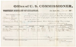 Voucher, Isham James, larceny; includes cost of per diem and mileage; Simpson Greenwood and Sam Goodwin, witnesses; C.H. Reeves, witness of signatures; V. Dell, U.S. marshal; James Brizzolara, U.S. commissioner