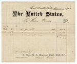 Voucher, to Martin Themer; includes cost of coal oil; V. Dell, U.S. marshal
