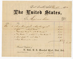 Voucher, to Sengel and Schulte; includes cost of lamp chimney, white wash brush, and other goods for U.S. jail; V. Dell, U.S. marshal