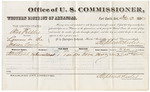 1880 December 02: Voucher, U.S. v. Alex Pelkter, larceny; includes cost of per diem and mileage; Alex Rodd, witness; E.H. Reeves, witness of signatures; V. Dell, U.S. marshal; Stephen Wheeler, commissioner