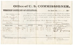 1880 December 09: Voucher, U.S. v. Smith Dunford, larceny; includes cost of per diem and mileage; A.C. Bisner, J.L. White, and David L. Young, witnesses; V. Dell, U.S. marshal; James Brizzolara, commissioner