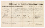 1880 December 11: Voucher, U.S. v. Pete Filarney, larceny; includes cost of per diem and mileage; C.B. Gardenhire and P. Archerd, witnesses; V. Dell, U.S. marshal; James Brizzolara, commissioner