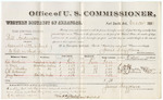1880 October 30: Voucher, U.S. v. Bill Anderson, assault with intent to kill; includes cost of per diem and mileage; H.C. Weshire , D. Mize, N.J. Dudley, C.W. Welburn, and Jerry Vann , witnesses; V. Dell, U.S. marshal; William H.H. Clayton, district U.S. attorney; James Brizzolara, commissioner