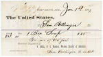 1881 January 01: Voucher, to Sam Bollinger; includes cost of soap for use of U.S. jail; V. Dell, U.S. marshal