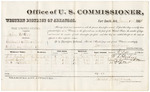 1881 January 10: Voucher, U.S. v. John McGee, assault with intent to kill; includes cost of per diem and mileage; W.L. Huiley, David Wolf, and M.G. Butler, witnesses; G.H. Williams, witness of signatures; V. Dell, U.S. marshal; James Brizzolara, commissioner