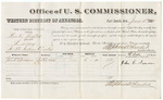 1881 January 10: Voucher, U.S. v. Newton Griffith, larceny; includes cost of per diem and mileage; John C. Armorer, witness; V. Dell, U.S. marshal; Stephen Wheeler, commissioner